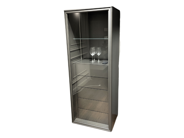 WK-Wohnen Vitrine WK 418 Zola stahlhell links 70267 1 WK-Wohnen Vitrine WK 418 Zola stahlhell links 70267 1