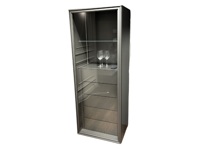 WK-Wohnen Vitrine WK 418 Zola stahlhell links 70267