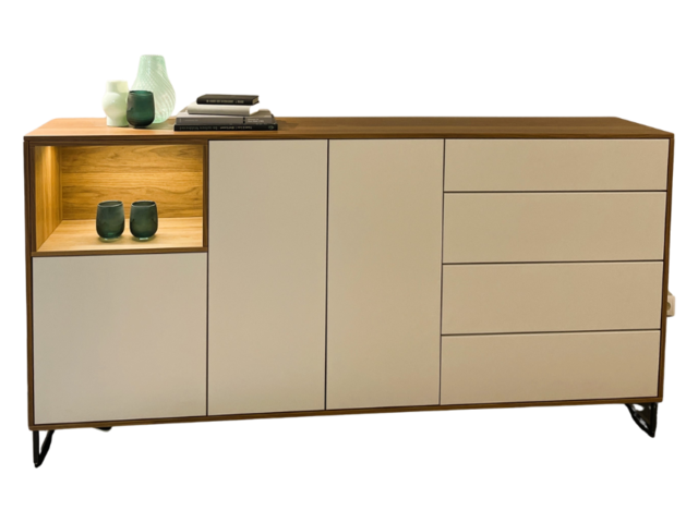 RMW Kommode Valea-S Nussbaum seidengrau 67452 1