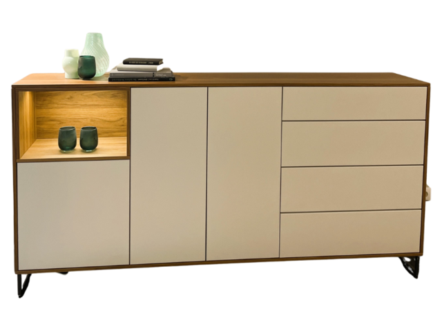 RMW Kommode Valea-S Nussbaum seidengrau 67452