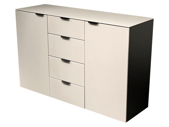 Jutzler Kommode novaschwarz-nougat matt 63467 Jutzler Kommode novaschwarz-nougat matt 63467