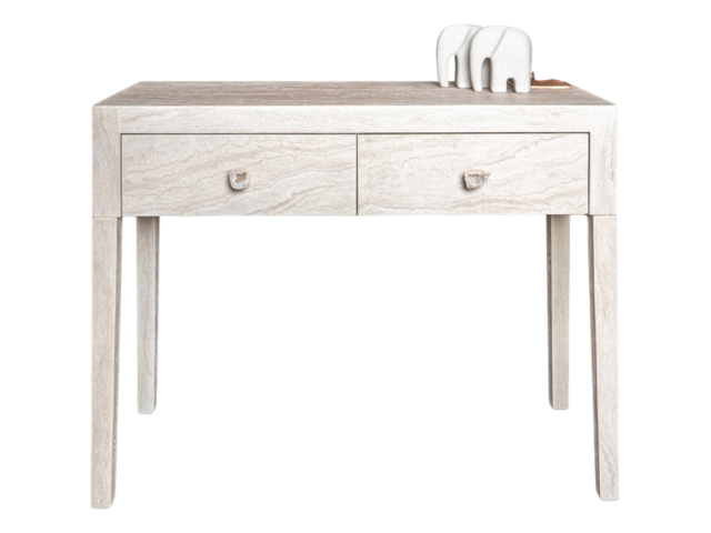 Kare Konsole TRAVERTINO DRAWERS travertinstein-optik 96163 1