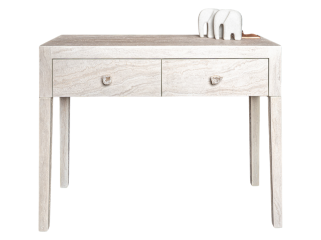 Kare Konsole TRAVERTINO DRAWERS travertinstein-optik 96163 1