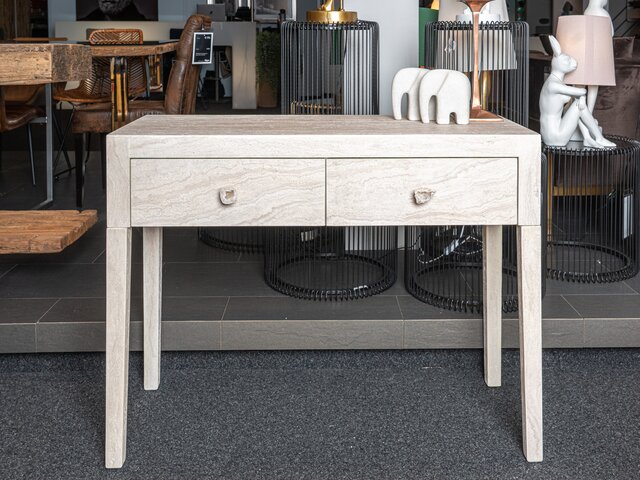 Kare Konsole TRAVERTINO DRAWERS travertinstein-optik 96163 2