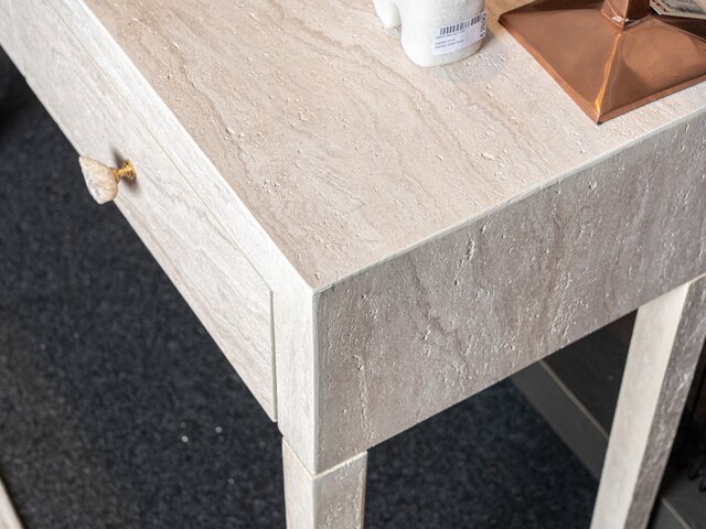 Kare Konsole TRAVERTINO DRAWERS travertinstein-optik 96163 6