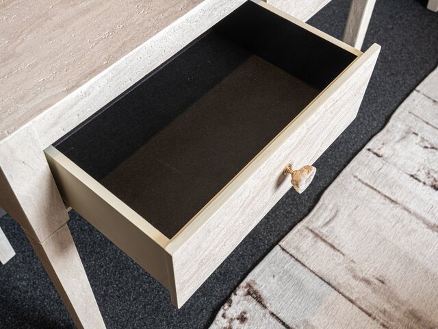 Kare Konsole TRAVERTINO DRAWERS travertinstein-optik 96163 7