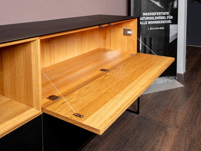 Team 7 Anrichte CUBUS PURE schwarz / Eiche  61876 6