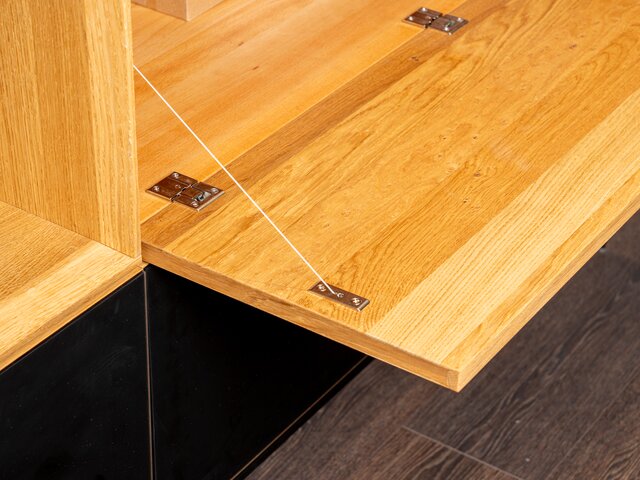 Team 7 Anrichte CUBUS PURE schwarz / Eiche  61876 7