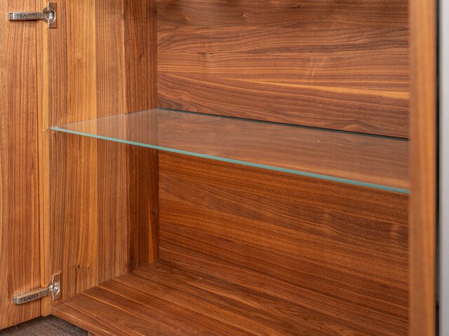 Team 7 Vitrine CUBUS schwarz / Nussholz 62789 10