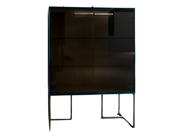 Forcher Anrichte SOPHIE Glas azurblau 60171 1