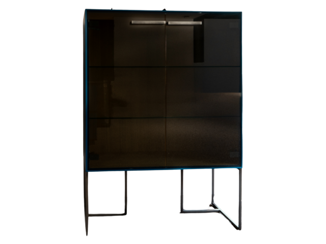 Forcher Anrichte SOPHIE Glas azurblau 60171
