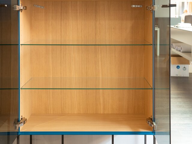 Forcher Anrichte SOPHIE Glas azurblau 60171 5