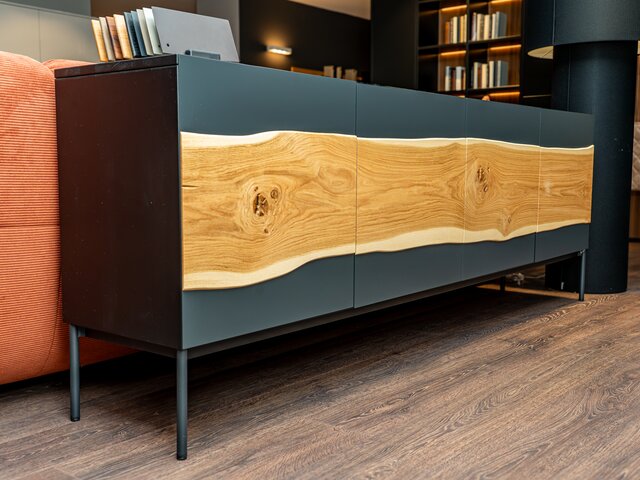 Wimmer Sideboard 18HUNDERT Asteiche / schwarzgrau 68243 2