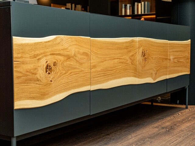 Wimmer Sideboard 18HUNDERT Asteiche / schwarzgrau 68243 3