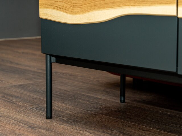 Wimmer Sideboard 18HUNDERT Asteiche / schwarzgrau 68243 5