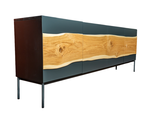 Wimmer Sideboard 18HUNDERT Asteiche / schwarzgrau 68243 1