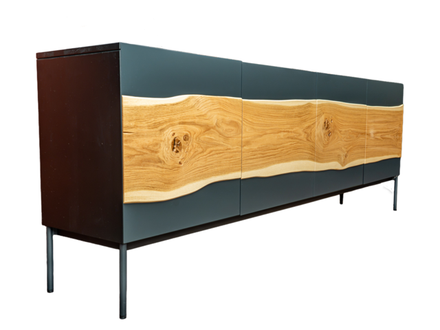 Wimmer Sideboard 18HUNDERT Asteiche / schwarzgrau 68243