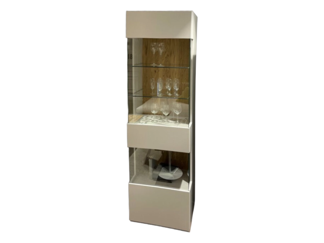 WK-Wohnen Vitrine WK 420 Viva steingrau links 70409 1