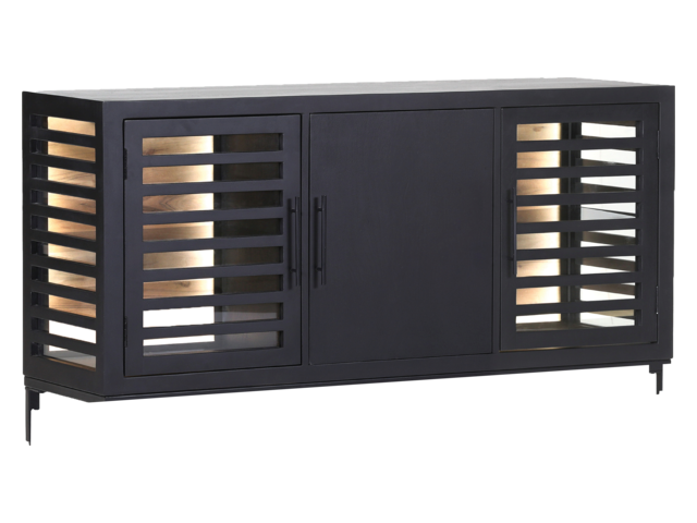 Gutmann Sideboard Showcase schwarz 69878 1