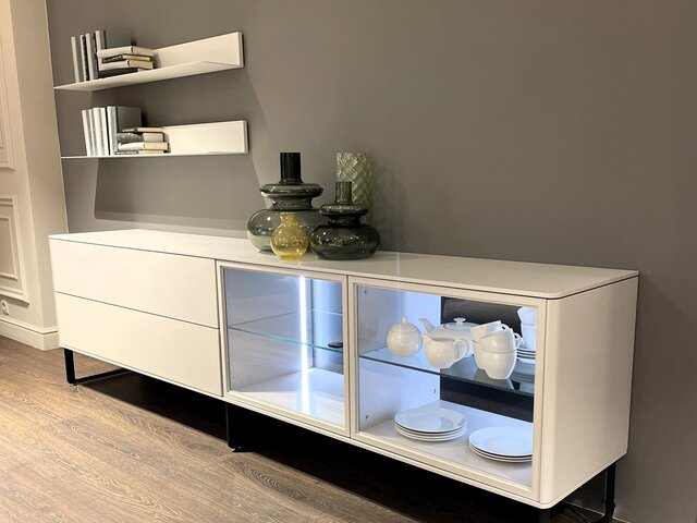 WK-Wohnen Wohnwand WK 418 Zola schiefer-steingrau 70274