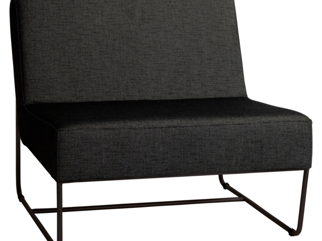 Stern Loungesessel Mia schwarz matt/seidenschwarz 62553