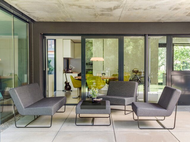 Stern Loungesessel Mia schwarz matt/seidenschwarz 62553 7