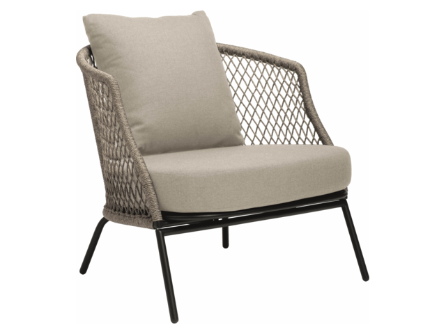 Stern Loungesessel Odea schwarz matt/salt 62548