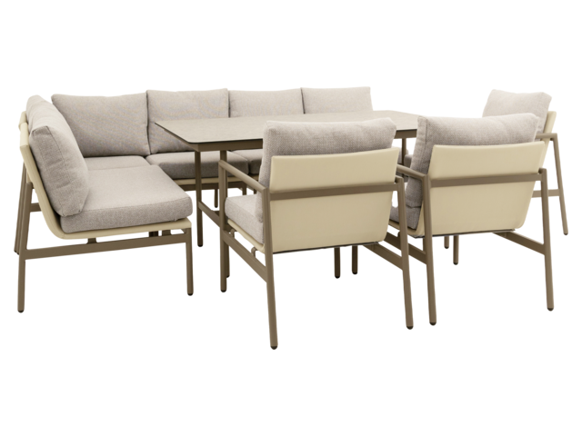 Outdoor Collection Dining-Gruppe Good Time sandbeige 76329