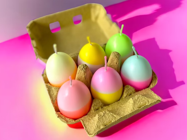 Pinkstories Eierkerzen DIP DYE EGGS yellow  70109 Pinkstories Eierkerzen DIP DYE EGGS yellow  70109