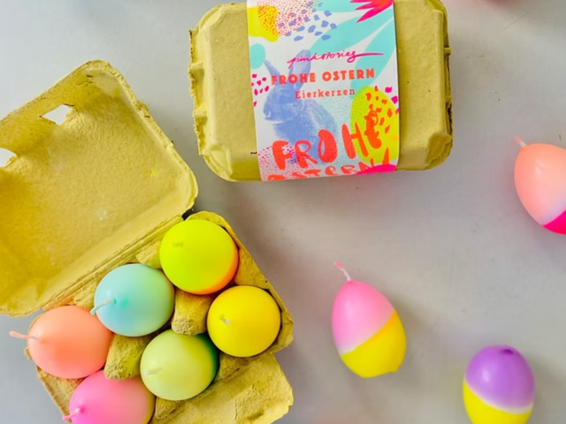 Pinkstories Eierkerzen DIP DYE EGGS yellow  70109 2