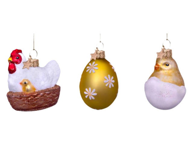 Vondels Osterhänge-Set HENNE, EI, KÜKEN 72465 1