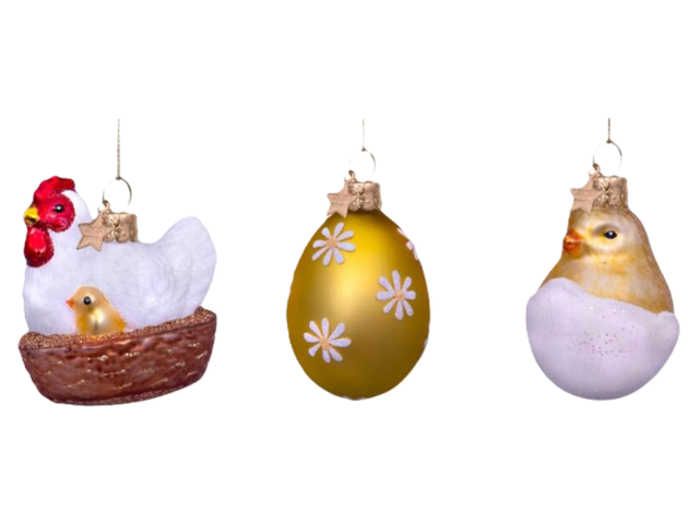 Vondels Osterhänge-Set HENNE, EI, KÜKEN 72465 1