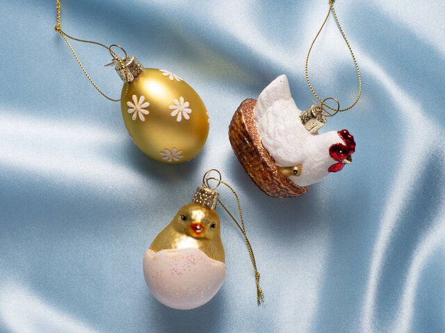 Vondels Osterhänge-Set HENNE, EI, KÜKEN 72465 2