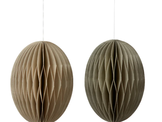 Bungalow Papiereier groß SWIRL sand 72490 1