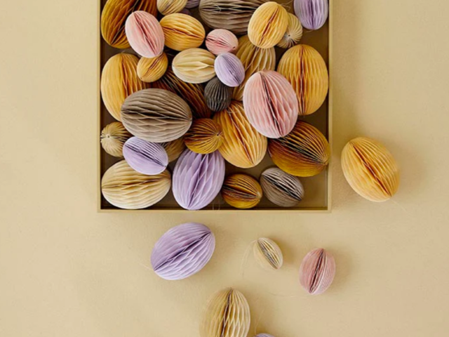 Bungalow Papiereier groß SWIRL sand 72490 2