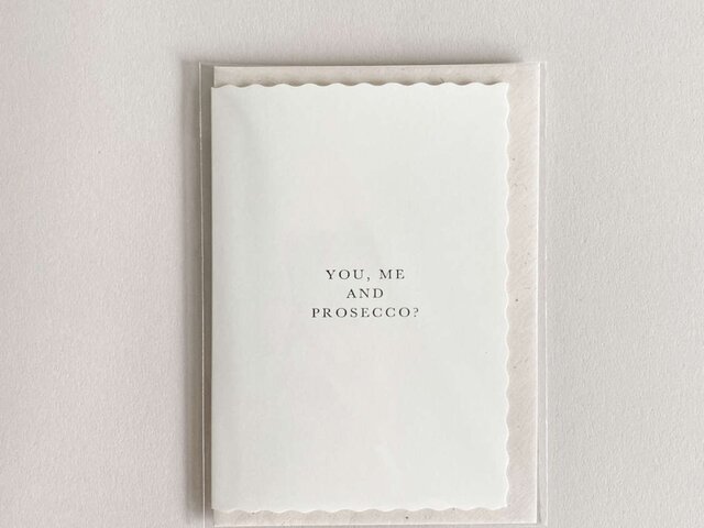 Joyem Grußkarte creme 'You me and Prosecco' 68955 1