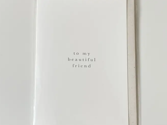 Joyem Grußkarte creme 'to my beatiful friend' 68955 1