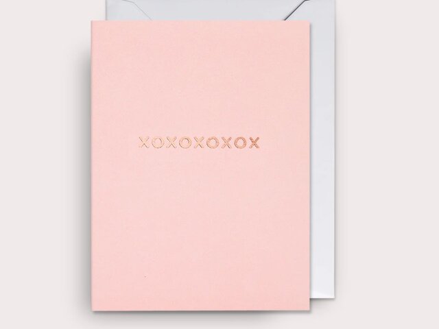 Klang und Kleid Grußkarte rosa 'XOXOXO' 66530 Klang und Kleid Grußkarte rosa 'XOXOXO' 66530