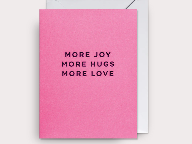 Klang und Kleid Grußkarte pink 'More Hugs' 66530 Klang und Kleid Grußkarte pink 'More Hugs' 66530