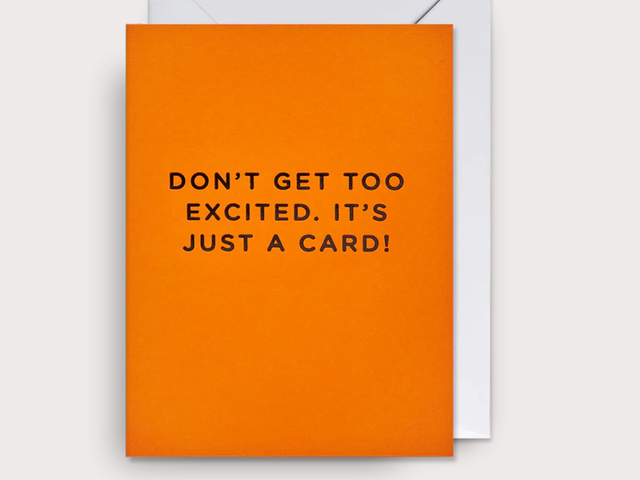 Klang und Kleid Grußkarte orange 'Just a card' 66530 1 Klang und Kleid Grußkarte orange 'Just a card' 66530 1