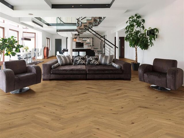 Fischgrät / Eiche / rustikal /gebürstet & natur geölt 76542 2