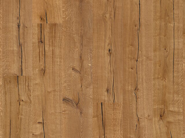 XXL Chaletdiele Eiche / Rustikal kernrissig / Natur geölt / Naturgetrocknet - tiefgebürstet 75674