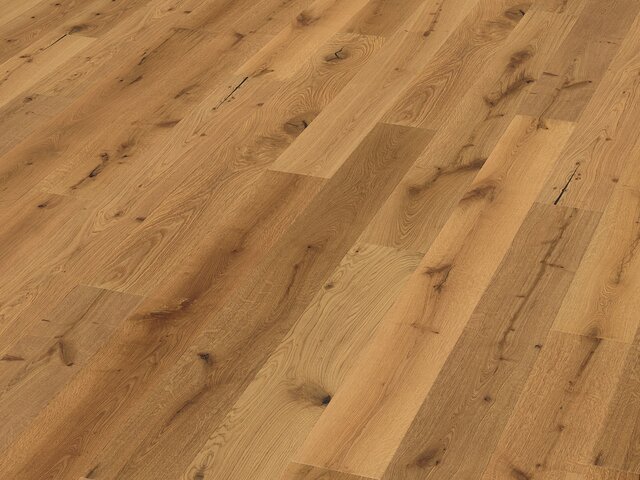 Landhausdiele / Eiche / Rustikal / gebürstet & matt lackiert 76303 2