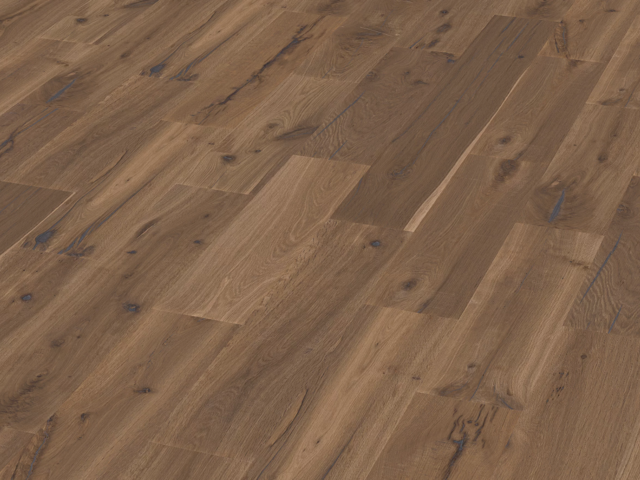 Landhausdiele / Altholz Eiche / markant /orginal gealtert / geräuchert weiss geölt 76552 2