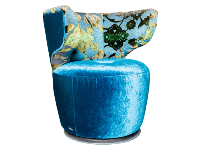 Bretz Drehsessel CROISSANT A113 enzianblau 96443 1