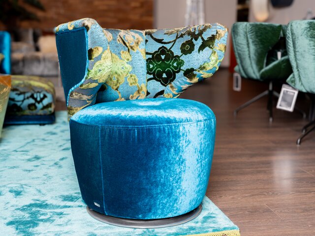 Bretz Drehsessel CROISSANT A113 enzianblau 96443 2