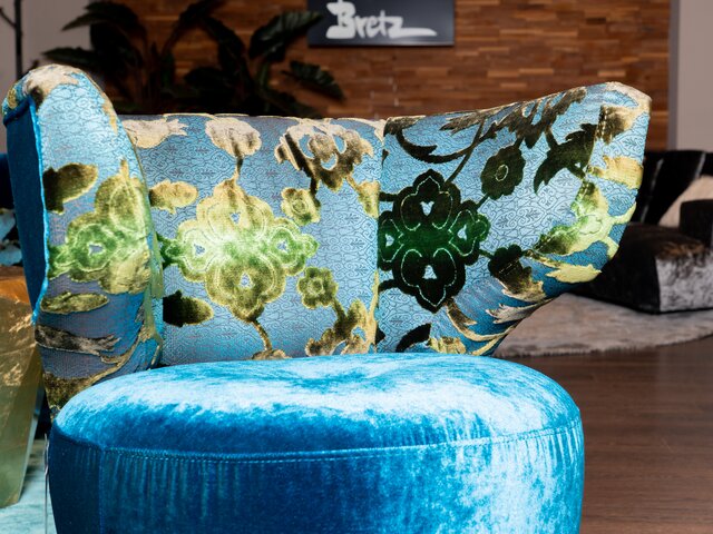 Bretz Drehsessel CROISSANT A113 enzianblau 96443 4