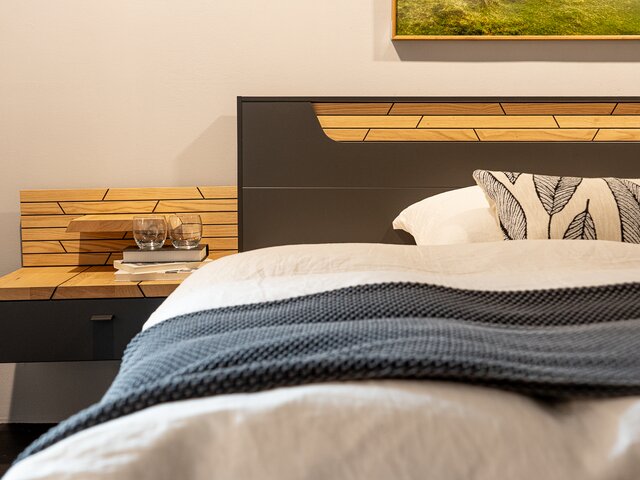 Interliving Schlafzimmer-Set IL 1030  Wildeiche schiefer 73805 6