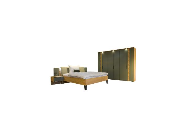 Disselkamp Schlafzimmer Callao Balkeneiche / jungle green 70494 1