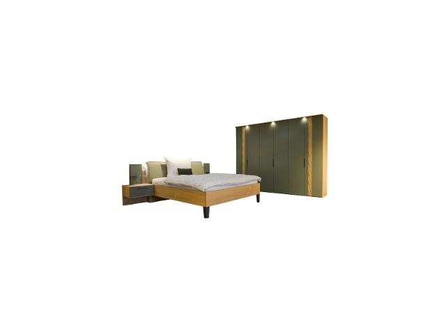 Disselkamp Schlafzimmer Callao Balkeneiche / jungle green 70494